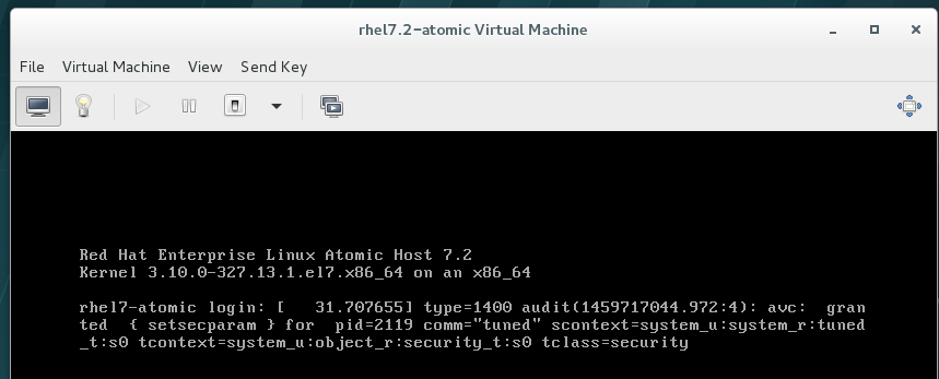 RHEL 7 Atomic Host